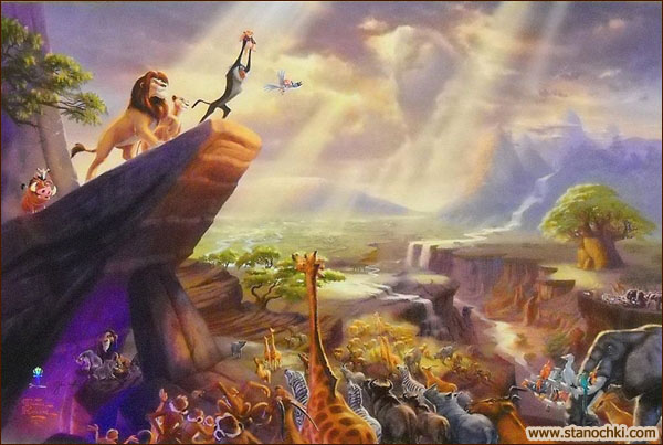 Candamar 52506 Thomas Kinkade The Lion King      ()