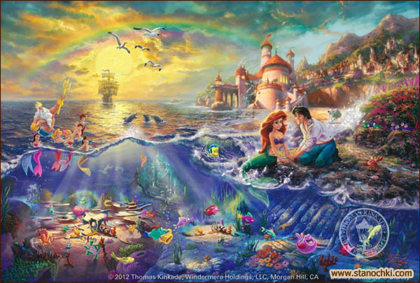 Candamar 52507 Thomas Kinkade The Little Mermaid     ()