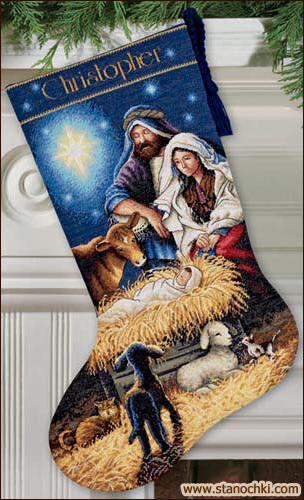     Holy Night Stocking(70-08838) (   Dimensions The Golden Collection.) ()