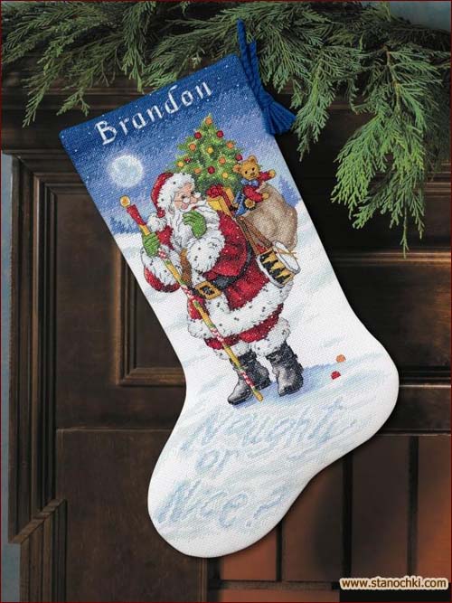  ������� ����� ��� ������� Naughty or Nice? Stocking (08806) ����� ��� ������� Dimensions (����)