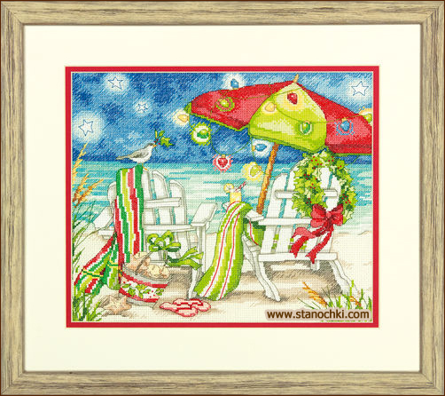 Dimensions 70-08948 Christmas Beach Chairs       Dimensions ()