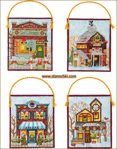 Dimensions 70-08954 Winter Village Ornaments ��������� ������ ���������� ����� ��� ������� Dimensions (����)