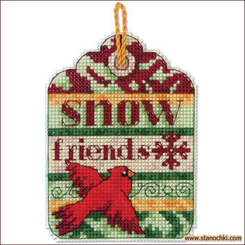 Dimensions 70-08890 Snow Friends Ornament       Dimensions ()