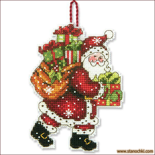 Dimensions 70-08912 Santa with Bag Ornament         Dimensions ()