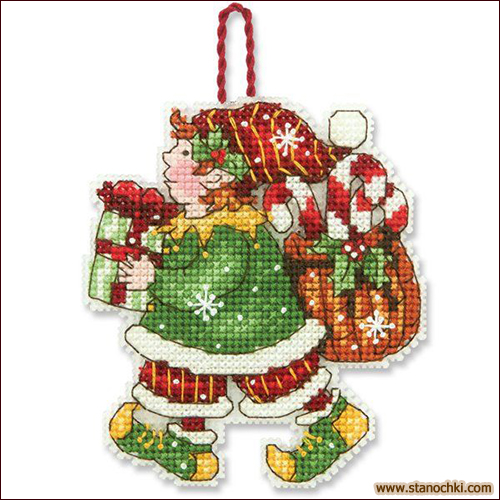 Dimensions 70-08913 Elf Ornament      Dimensions ()